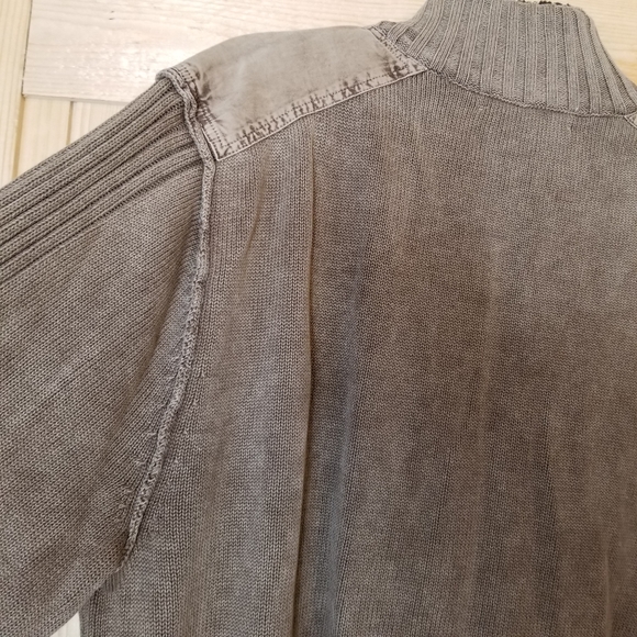 Solaris Full Zip High Fleece Collar Knit Sweater - Picture 3 of 7